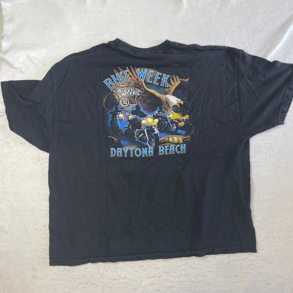 Delta Pro Weight Bike Week 2013 Daytona Beach T-Shirt 4XL Black Graphic Eagle
